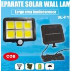 100LEDs Solar Charging Wall Light with COB Lamp Beads Human Body Induction for Outdoor Garage 120COB