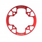 104bcd MTB Bicycle Chain Wheel Protection Cover Bicycle Protection Plate Guard Bike Crankset Full Protection Plate 32-34T red