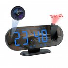 1080P Digital Projection Clock Wifi Camera Night Vision Security Camcorder