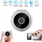 1080p Hd Ip Mini Camera Remote Control Night Vision Motion Detection Security Surveillance Video Camcorder A9 (with Snake Pipeline) White