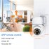 1080p Hd Wifi Camera Night Vision Full Color Automatic Body Tracking 4x Digital Zoom Video White US Plug