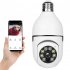 1080p Ip E27 Light Bulb Camera 360 Degree Wi fi Infrared Night Vision Smart Wireless Security Camera   2 4G 5G  White