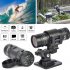 1080p Waterproof HD Mini Metal Helmet Outdoor Camera Motion Camera black