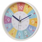 10inch Colorful Wall Clocks Silent Movement Teaching Clock