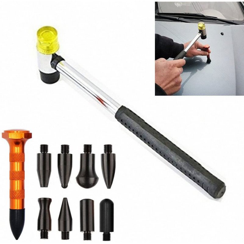 10pcs Dent  Repair  Tool Tapless Dent Removal Kits Tools Dent Tools Rubber Hammer Diy PDR Tools As shown