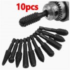 10pcs File Drill Bits Set With Spherical, Cylindrical Pointed Drill, Grinder Drill Rasp For Woodworking Carving Tool 1/4 Inch Round Shank Rotary Burr Set 10pcs hexagonal rotary files