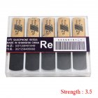 10pcs Saxophone Reed Set with Strength 1.5/2.0/2.5/3.0/3.5/4.0 for Alto Sax Reed  Hardness 3.5