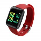 116plus Smart Watch USB Charging D13 Sport Smartwatch Trackers Blood Pressure Heart Rate Monitor