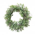 12.5inch(32CM) Green Corallina Officinalis Shape Wreath for Door Wall Window Party Decor green