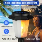 12 Led Outdoor Solar Flame Light Ip65 Waterproof Dancing Flashlight For Garden Pools Paths Patios As shown