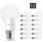 12 Packed B22 Base LED Light Bulb, Non-dimmable Warm White 2700K 100 Watt Equivalent(11W), CRI 80+