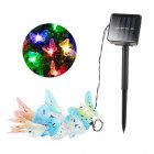 12LEDs Solar Butterfly String Lights IP44 Waterproof Fairy Lights For Outdoor Indoor Yard Bedroom Balcony Patio Solar 2 Modes 12LEDs