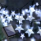 12m 100led Solar Star String Lights 8 Modes Twinkle Fairy Light