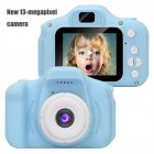 13 Million Pixel Kids Digital Video Camera Mini Rechargeable Toddler Smart Camcorder X2s Upgrade Version blue