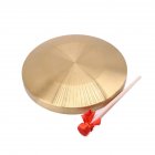 15.5cm/6inch Hand Copper Gong with Drumstick Mini Slamming Musical Instruments Kid Music Toy Gold