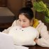 15Inches Cute Cartoon Doll Plush Toy Stuffed Throw Pillow Hand Warm Cushion for Kids Girls Nap Beige Pillow