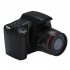 16MP HD 1080P 2 4 Inch TFT Screen Anti shake Digital SLR Camera with Built in Microphone black
