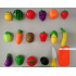 18 PCs Kitchen Pretend Cutting Fruit Playset Fruit And Vegetable Cutting Toys