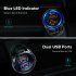 18W 3 1A Car Charger Fast Charger 3 0 Universal Dual USB Adapter for Samsung Xiaomi 8 Mobile Phone black Car charger  type c data cable