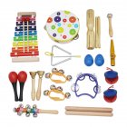 19pcs/set Percussion Instrument Kit Toys Multiple Colors for Kids Children multiple colour
