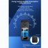 2 4GHz WiFi Doorbell Camera Wireless Smart Video Door Bell with Chime 2 Way Audio HD Night Vision Black