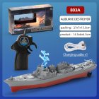 2.4g Remote Control Mini Boat Rechargeable Simulation Warship Summer Water Toys