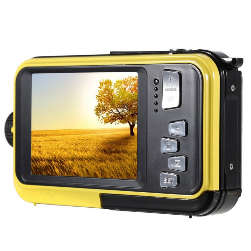 2.7 Inch Action Camera 1080 60fps 24mp Waterproof Shockproof Recording Sport Digital Cameras yellow