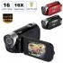 2 7 inch LCD Screen 16X Digital Zoom Video Camcorder HD Handheld Digital Camera  black EU plug