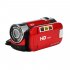 2 7 inch LCD Screen 16X Digital Zoom Video Camcorder HD Handheld Digital Camera  red EU plug