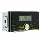 2-Din 12V Car Radio Stereo Remote Control Audio Music MP3 Player Hands-Free Calling 7 Colored Button Lights black