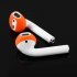 2 Pair Silicone Case Cover Earbud Anti Slip Earphone Tips for Apple AirPods Earpods white