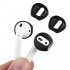 2 Pair Silicone Case Cover Earbud Anti Slip Earphone Tips for Apple AirPods Earpods black