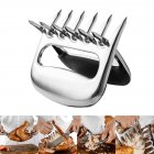 2 Pcs Set Stainless Steel Bear Claw Meat Divided Tearing Multifunction Shred Pork Clamp BBQ Tool 2