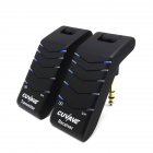 2 Pcs/Set WP-4 Guitar Wireless Transmitter <span style='color:#F7840C'>Receiver</span> U-Section Pickup Guitar Stereo Electric Guitar black