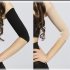 2 Pcs Women Weight Loss Thin Arm Fat Slimmer Wrap Elasticity Belt Arms Sleeve  black