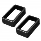 2 Pcs/set Pickup Cover Open-style Dual-coil Pickup Cover for Electric Guitar black