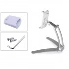 2-in-1 Kitchen Tablet Stand Wall Desk Mount Tablet Stand Fit For Tablet Smartphone Holders white