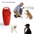 2 in 1 Multi function Pets Clicker Whistle Dog Trainer Clicker with Keyring Pet Puppy Trainer Dog Flute   Clicker red