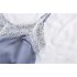 2 pcs set Women s Sleepwear Sexy Satin Lace V neck Pyjama Suit Sleeveless Camisole Top   Shorts Navy blue M