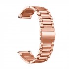 20/22mm Stainless Steel Watch Band Universal for Ticwatch/Moto 360 2nd 460/Samsung Gear S3/HUAWEI GT Metal Wristband rose gold_22CM