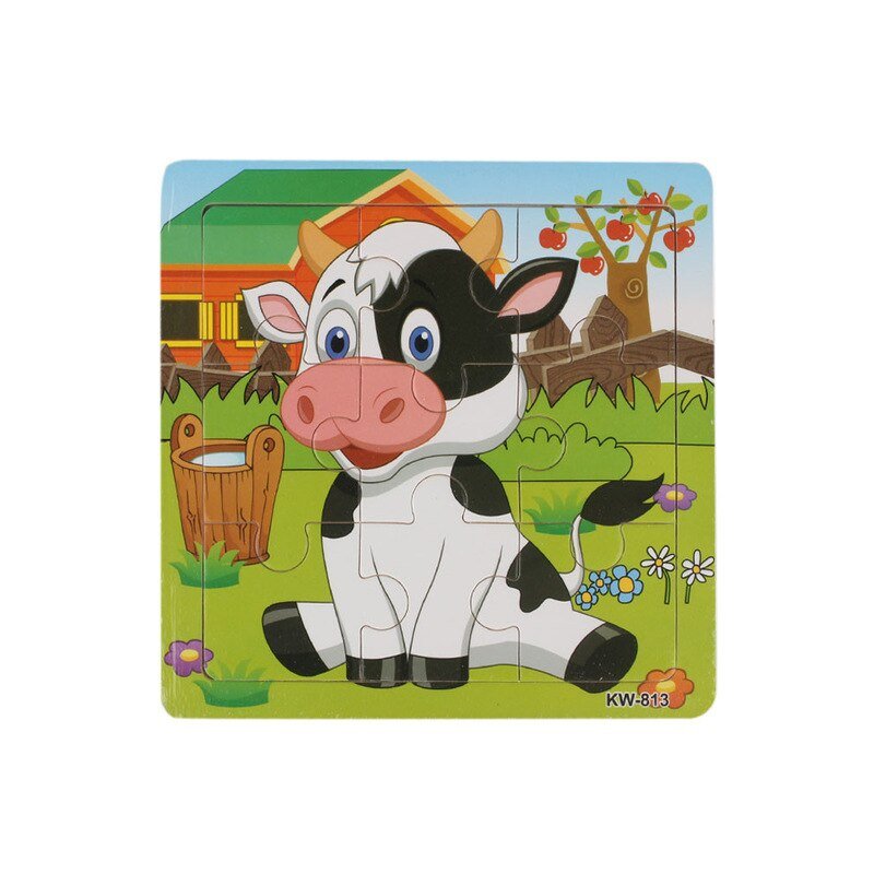 2018 Chamsgend High Quality Wooden Dairy Cow Jigsaw Gift Toys For Kids Education And Learning Puzzles Toys Levert Dropship Apr 4