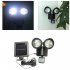22 LED Highlight Double Spotlights Solar Garden Light Outdoor Waterproof Wall Lamp Black