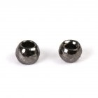 25pcs/set Fly Tying Tungsten Beads Round Nymph Head Ball Fly Tying Material Tungsten Bean Set Black nickel_2.8mm