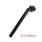 28.6MM Aluminum Alloy Lengthening Straight Seat Post Seatpost with Ruler Scale for Bike Bicycle black_Diameter 28.6 * Length 300mm