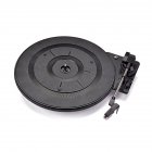 28cm Black Phonograph Turntable 35.5 x 28 x 1 cm for Vintage Vinyl LP Record Player black
