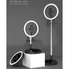 29CM Fill Light Foldable Retractable <span style='color:#F7840C'>Portable</span> Lighting Lamp black