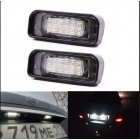 2PCS 18LED License Plate Light For Mercedes-Benz W220 S-class S280 S320 S500 License Plate Light White light
