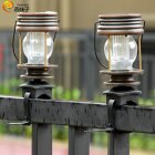 2Pcs LED Retro Solar Hanging Lantern