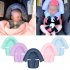 2Pcs Set Baby Safety Seat Headrest   Safety Belt Cover Set for Infants Light purple