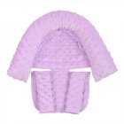 2Pcs/Set Baby Safety Seat Headrest + Safety Belt Cover Set for Infants Light purple